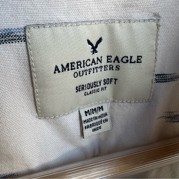 American Eagle Men’s Seriously Soft Classic Fit Southwest Button Front, Medium - Picture 6 of 9